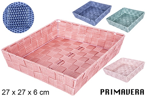 [109090] Cesta nylon colores Primavera 27x27 cm