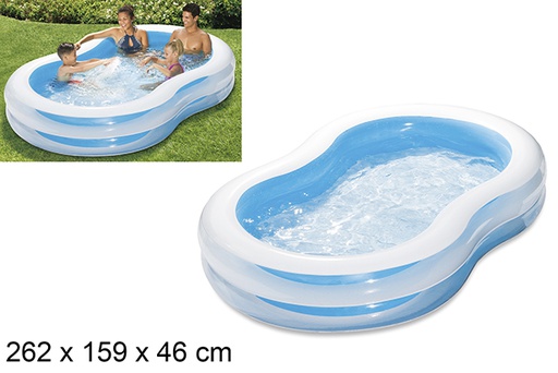 [205066] Piscina gonfiabile per famiglie Laguna 262x159 cm