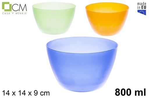 [102933] Pequena tigela de plástico cores sortidas 800 ml