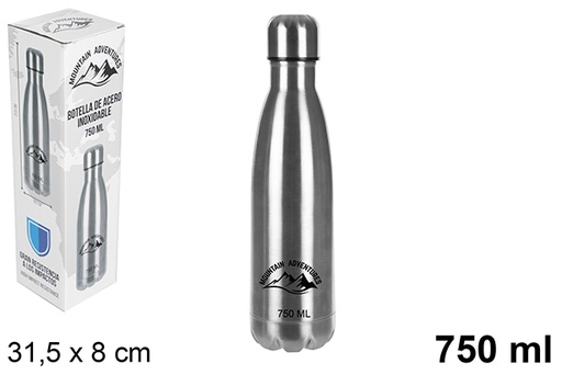 [108728] Bouteille thermos en acier inoxydable 750 ml