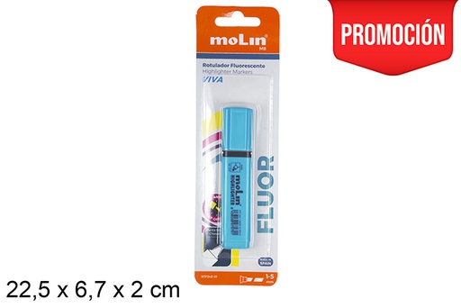 [204710] Marqueur fluorescent bleu