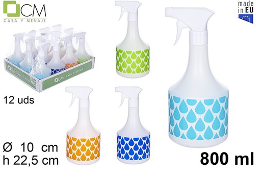 [109252] FLACON PULVÃRISATEUR DÃCORÃ DE GOUTTES