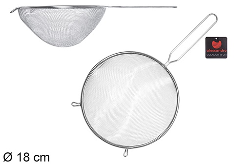 [110492] Metal strainer 18 cm