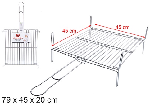 [110543] Metal grill 45x45 cm