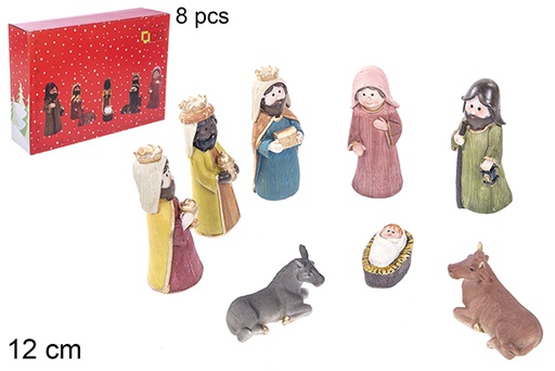 [110931] Crèche enfants 8 pièces 12 cm