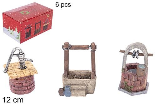 [110952] Accessoire crèche puits en résine 12 cm