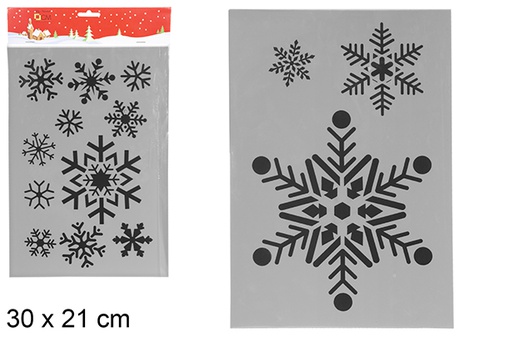 [111263] Decorated Christmas template 30x21 cm