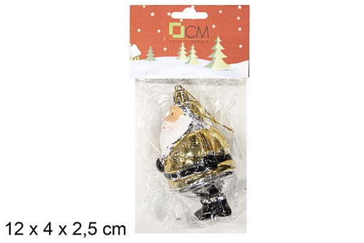 [111388] Colgante Papa Noel oro 11 cm