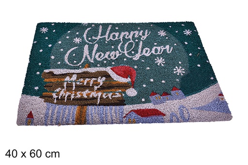 [205142] Christmas decorated doormat Happy New Year 40x60 cm