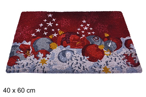 [205145] Felpudo decorado bolas de Navidad 40x60 cm