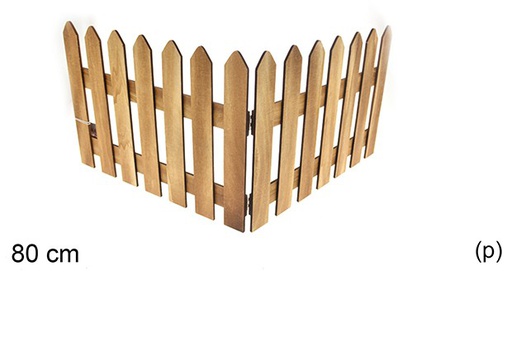 [205304] Natural wood fence for tree base 80 cm