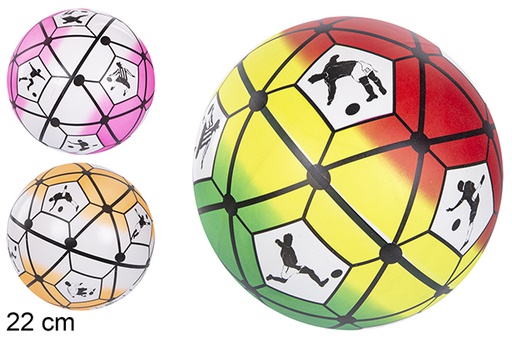 [110869] Inflated ball assorted colors 22 cm