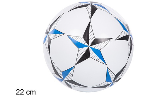 [110872] Balón hinchado plástico estrellas colores 22 cm