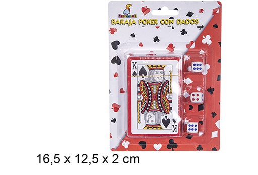 [110700] Blister poker cards and dice