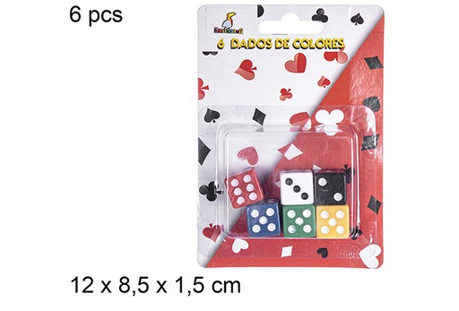 [110701] Pack 6 dados colores