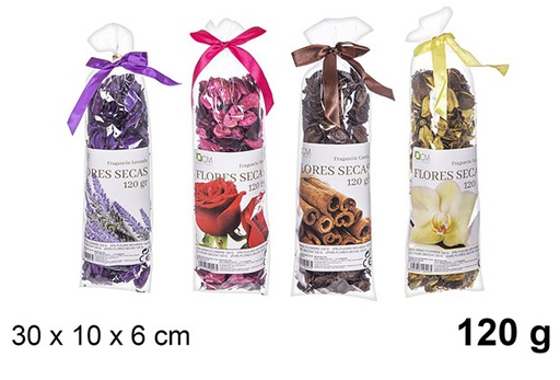 [110557] Potpourri dried flowers assorted fragrances 120 gr.