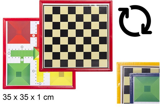 [110524] Tablero parchís y ajedrez 35 cm