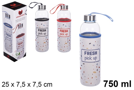 [108733] Frasco de vidro com tampa 750 ml