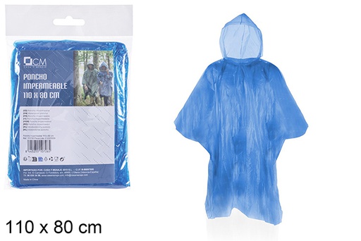 [110726] Waterproof poncho 110x80 cm