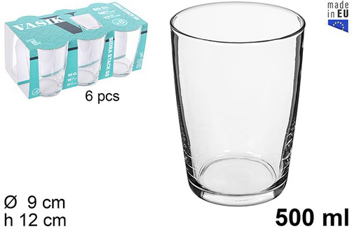 [205922] Vaso cristal sidra stack Vasik 500 ml