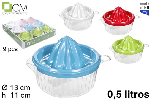 [112091] Fruit juicer round design lid color 0.5 l.