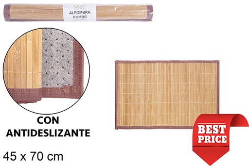 [111674] Alfombra bambú color natural 45x70 cm