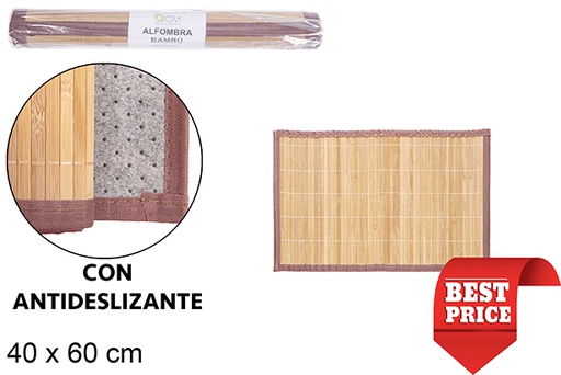[111673] Alfombra bambú color natural 40x60 cm