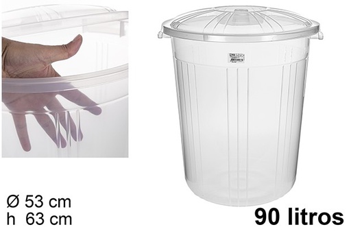 [206018] Transparent trash can