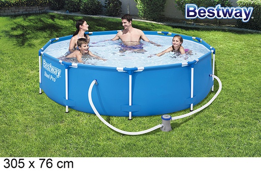 [204892] Piscina tubolare rotonda 305x76 cm