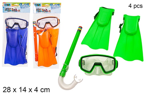 [112178] Pack 4 piezas de buceo en bolsa