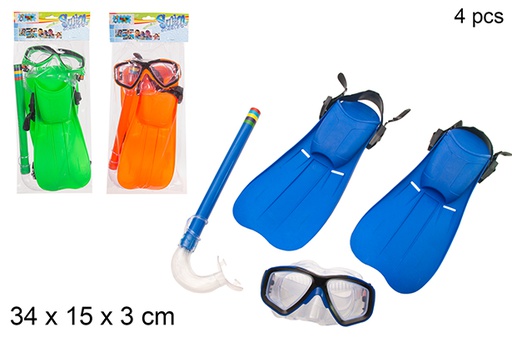 [112179] Pack 4 piezas de buceo en bolsa