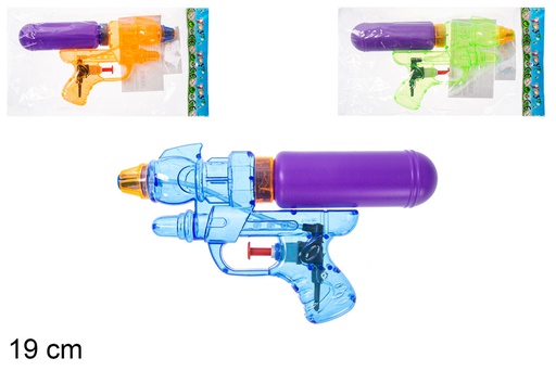 [112264] Pistola de agua color surtido 19 cm
