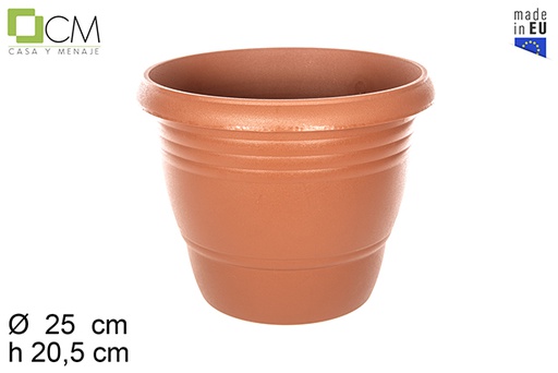 [112288] Calpe terracotta plastic pot 25 cm