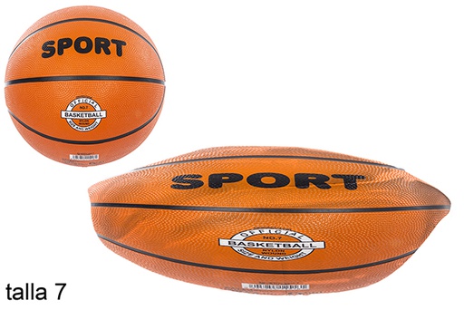 [112027] Balón deshinchado decorado basket Talla 7