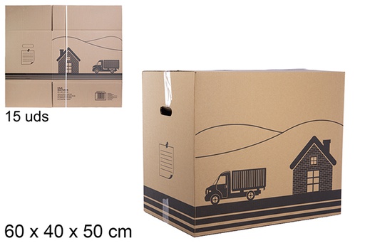 [112291] Brown multifunction cardboard box S-16 60x40x50 cm