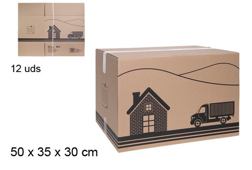 [112293] Caja cartón multiusos (económica) S-16 50x35x30 cm