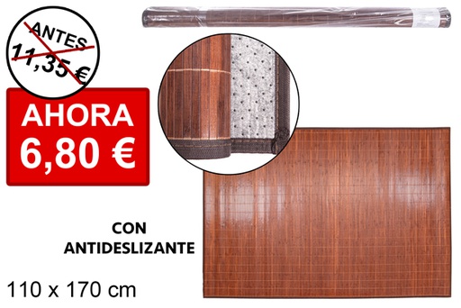 [112005] Mahogany bamboo rug 110x170 cm