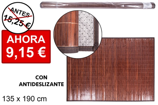 [112007] Mahogany bamboo rug 135x190 cm