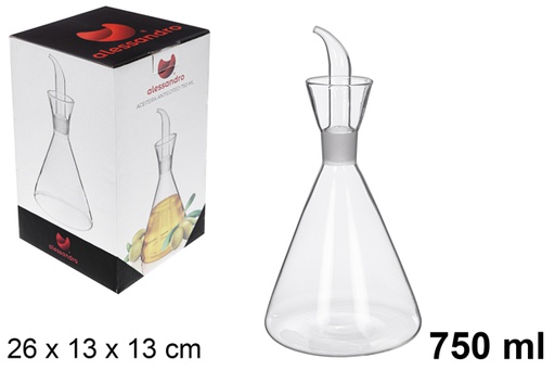 [111867] Glass oil cruet with no-drip stopper 750 ml