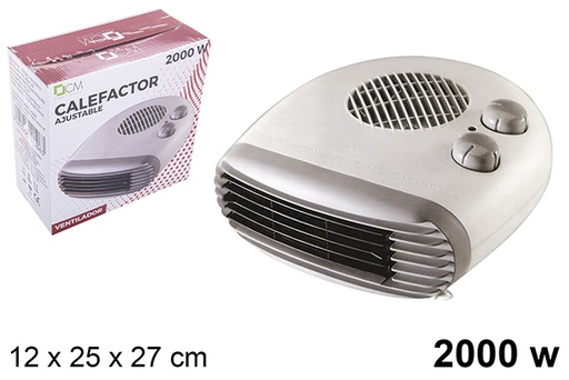 [112106] Calefactor ventilador termostato ajustable 2000w