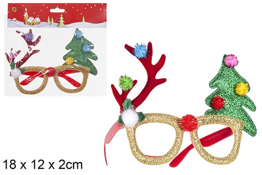 [112377] Óculos de Natal decoração de árvore de natal