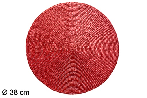 [113006] Red metallic trivet 38 cm