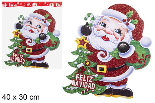 [113116] Santa Claus to decorate window 40x30 cm 