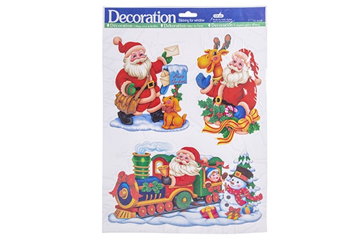 [113235] Santa Claus window stickers 