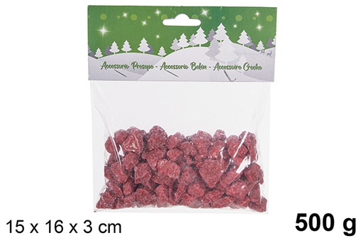 [113720] Sachet de pierres rouges 500 gr.