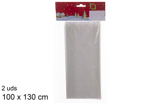 [113728] Pack 2 folhas de celofane transparentes 100x130 cm