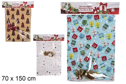 [113837] Set caja regalo decorada 70x150cm + roseton+liston
