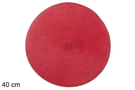 [113332] Matte red plastic trivet 40 cm