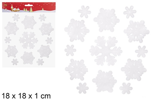 [113407] Adesivo de gel floco de neve para decorar 18 cm