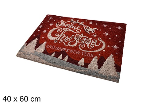 [206425] Zerbino decorato natalizio con slitta 40x60 cm